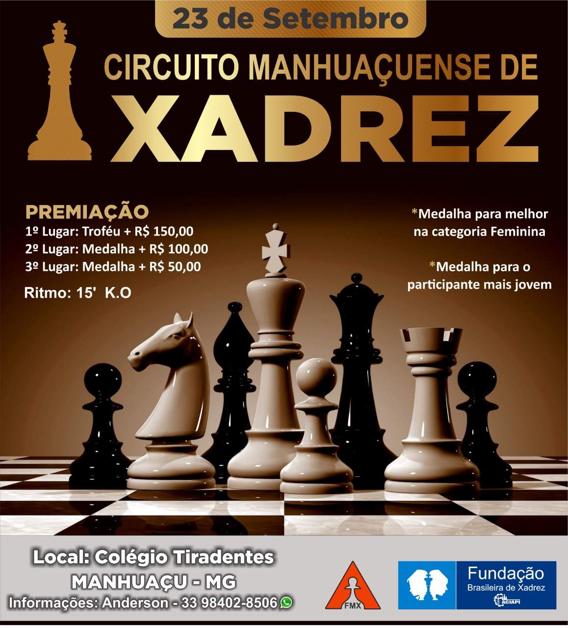 Inscrições abertas para o Circuito de Xadrez Online do Sindicato