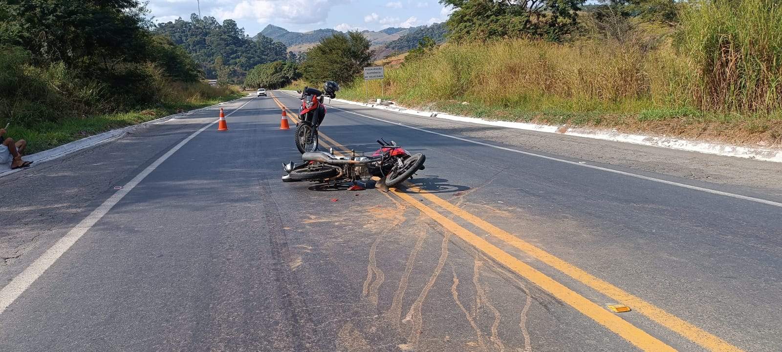 BR-262: Acidente com motociclista no trecho Manhuaçu – Reduto