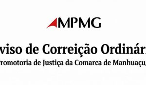 Aviso de Correição Ordinária - 2ª Promotoria de Justiça da Comarca de Manhuaçu