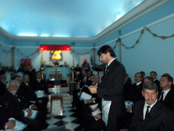 Maçons participam de reunião em Manhumirim