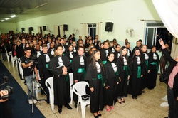 Formatura dos cursos técnicos do Colégio América